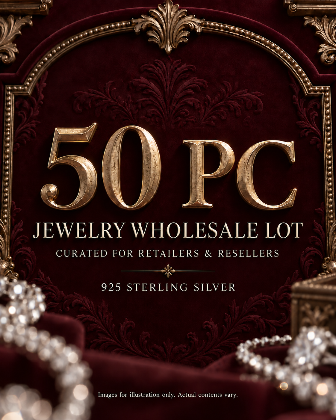 50-Piece Premium Jewelry Wholesale Lot for Resellers